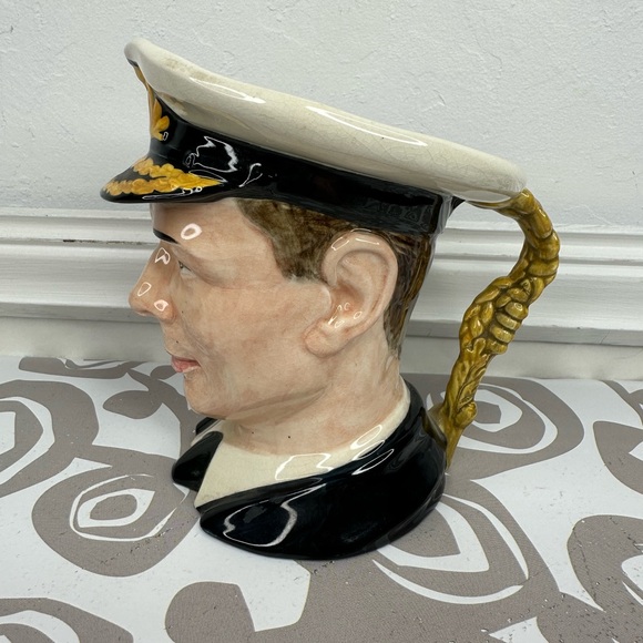 Royal Winton King George VI Grimwades Creamer Character Toby Jug Made in England - Picture 5 of 13